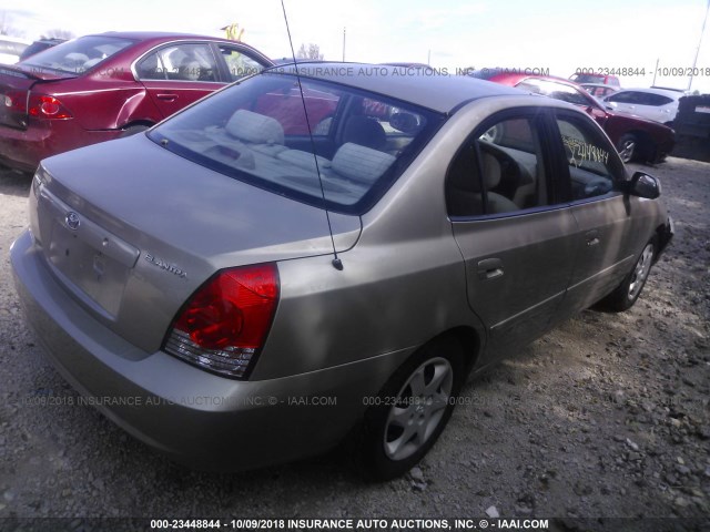 KMHDN46D96U239838 - 2006 HYUNDAI ELANTRA GLS/GT/LIMITED BEIGE photo 4