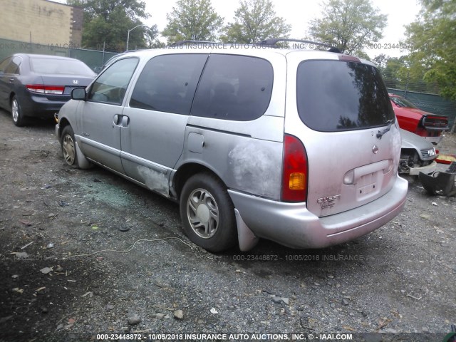 4N2XN11T7YD834962 - 2000 NISSAN QUEST SE/GLE/GXE SILVER photo 3