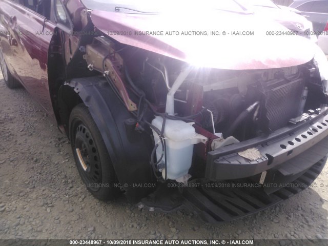 3N1CE2CP2FL392738 - 2015 NISSAN VERSA NOTE S/S PLUS/SV/SL/SR RED photo 6