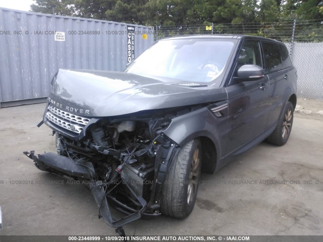 SALWR2PFXGA657715 - 2016 LAND ROVER RANGE ROVER SPORT HSE GRAY photo 2