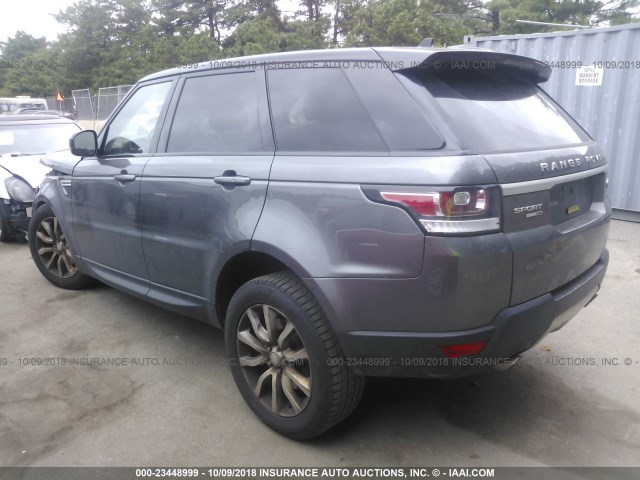 SALWR2PFXGA657715 - 2016 LAND ROVER RANGE ROVER SPORT HSE GRAY photo 3