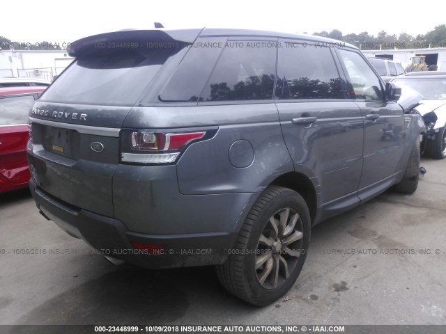 SALWR2PFXGA657715 - 2016 LAND ROVER RANGE ROVER SPORT HSE GRAY photo 4