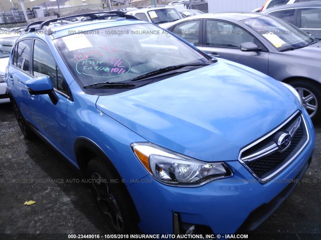 JF2GPAKC9HH266543 - 2017 SUBARU CROSSTREK LIMITED BLUE photo 1