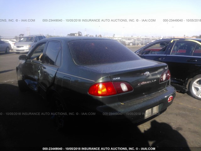 1NXBR12E6YZ308318 - 2000 TOYOTA COROLLA VE/CE/LE 绿色 照片 3