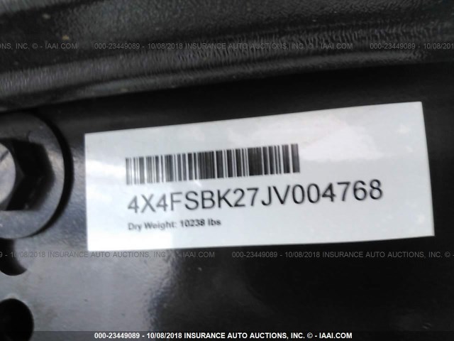 4X4FSBK27JV004768 - 2018 FOREST RIVER M-346RK  奶油色 照片 9