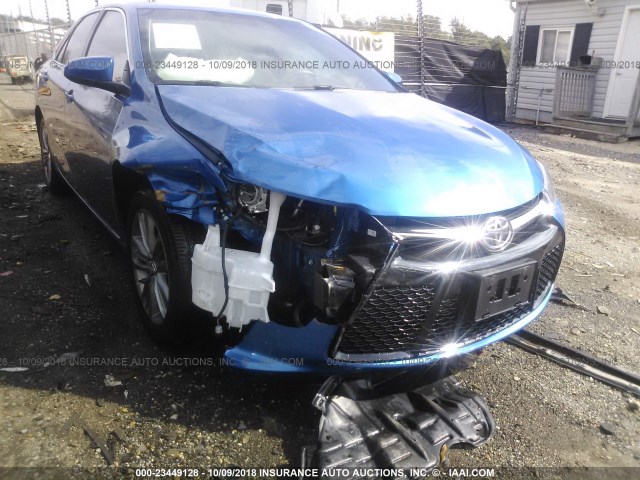 4T1BF1FK1HU753932 - 2017 TOYOTA CAMRY LE/XLE/SE/XSE BLUE photo 6