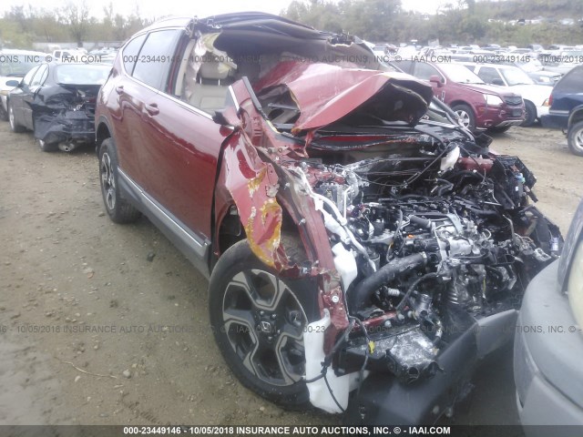 2HKRW2H93JH660705 - 2018 HONDA CR-V TOURING ORANGE photo 1