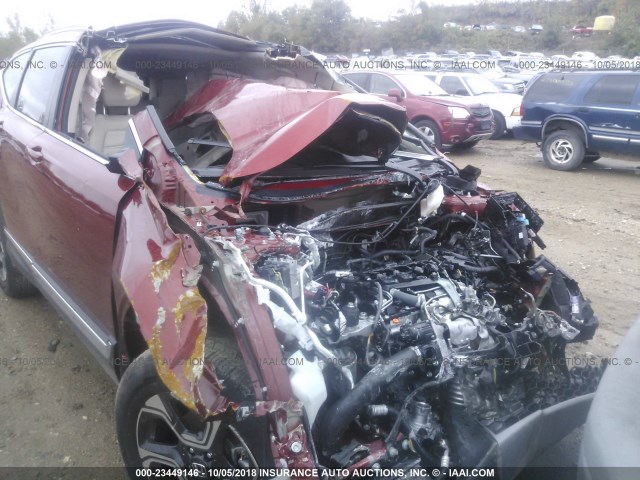 2HKRW2H93JH660705 - 2018 HONDA CR-V TOURING ORANGE photo 6