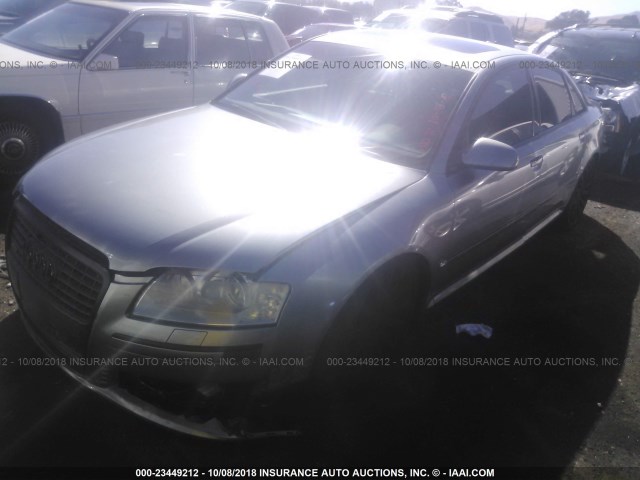 WAULL44EX6N019441 - 2006 AUDI A8 4.2 QUATTRO SILVER photo 2