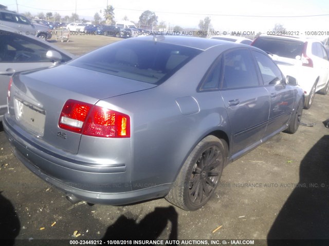 WAULL44EX6N019441 - 2006 AUDI A8 4.2 QUATTRO SILVER photo 4