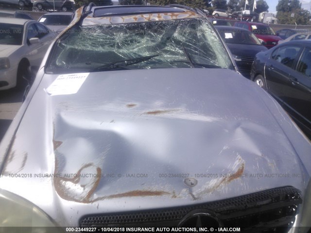 4JGAB72E8YA219452 - 2000 MERCEDES-BENZ ML 430 银色 照片 6