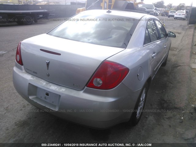 1G2ZG548X54147513 - 2005 PONTIAC G6 SILVER photo 4