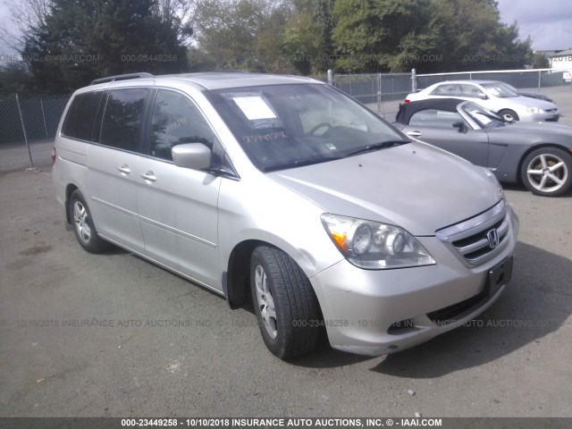 5FNRL38747B428425 - 2007 HONDA ODYSSEY EXL SILVER photo 1