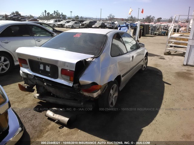 1HGEJ7124VL007133 - 1997 HONDA CIVIC HX SILVER photo 4