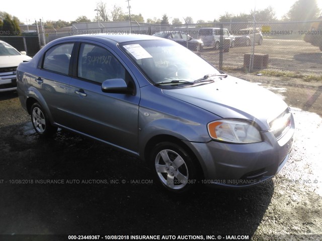 KL1TD56677B146265 - 2007 CHEVROLET AVEO LS Light Blue photo 1