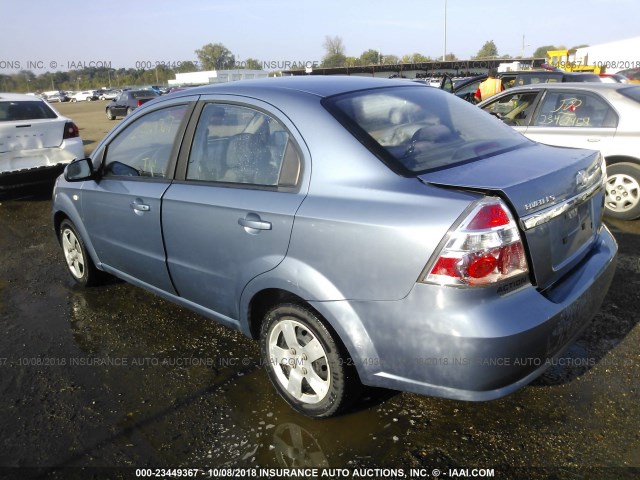 KL1TD56677B146265 - 2007 CHEVROLET AVEO LS Light Blue photo 3