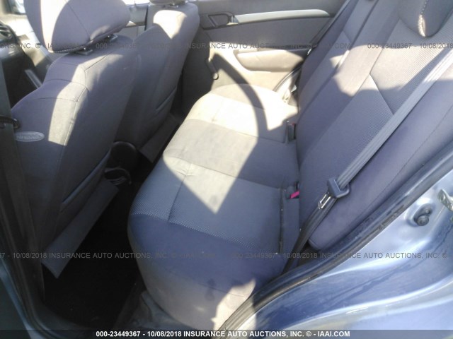 KL1TD56677B146265 - 2007 CHEVROLET AVEO LS Light Blue photo 8
