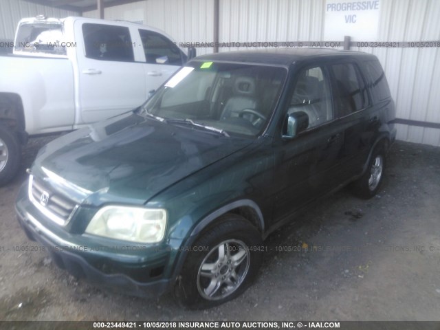 JHLRD18741S007965 - 2001 HONDA CR-V SE/LE GREEN photo 2