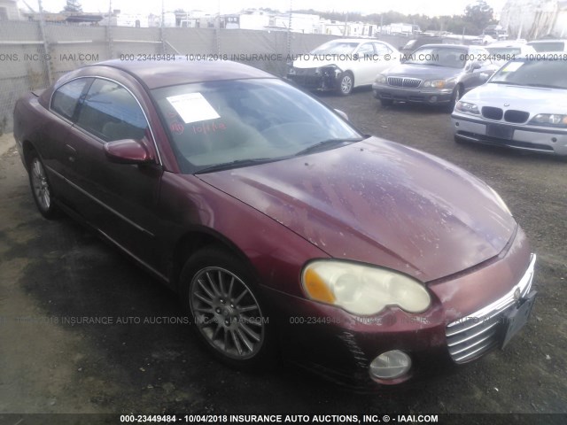 4C3AG52H44E134702 - 2004 CHRYSLER SEBRING LIMITED RED photo 1