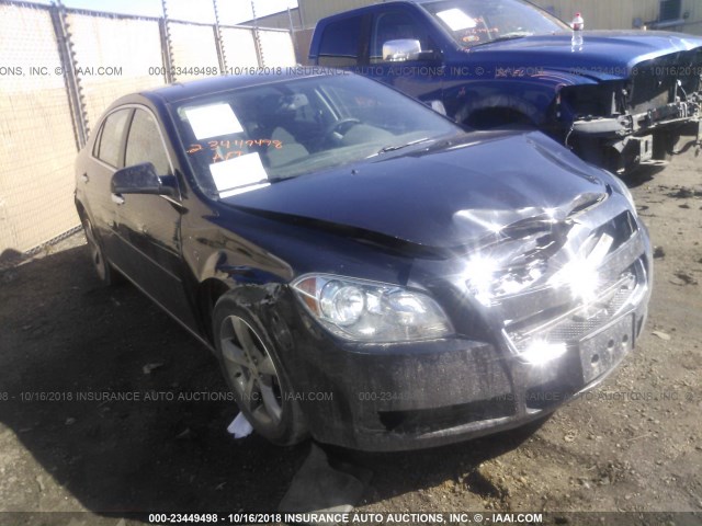 1G1ZC5E03CF100236 - 2012 CHEVROLET MALIBU 1LT BLACK photo 1