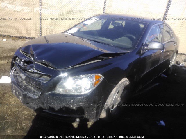 1G1ZC5E03CF100236 - 2012 CHEVROLET MALIBU 1LT BLACK photo 2