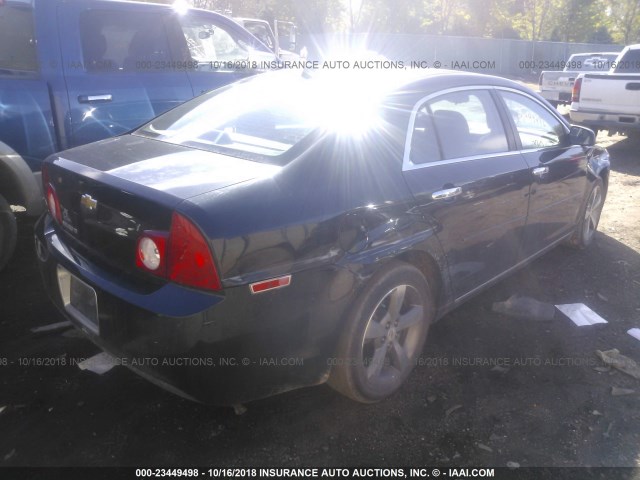 1G1ZC5E03CF100236 - 2012 CHEVROLET MALIBU 1LT BLACK photo 4