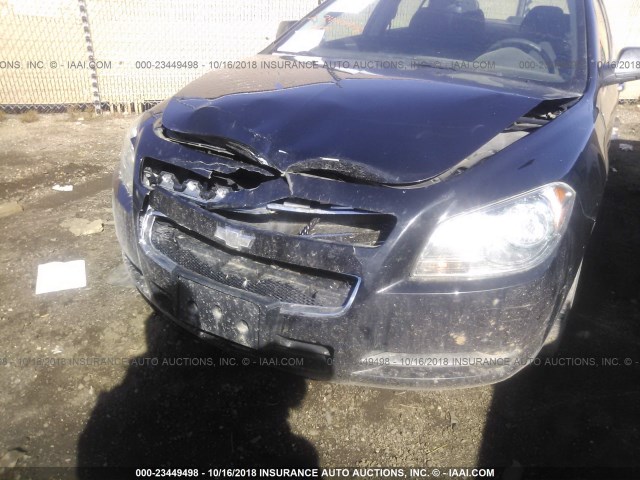 1G1ZC5E03CF100236 - 2012 CHEVROLET MALIBU 1LT BLACK photo 6