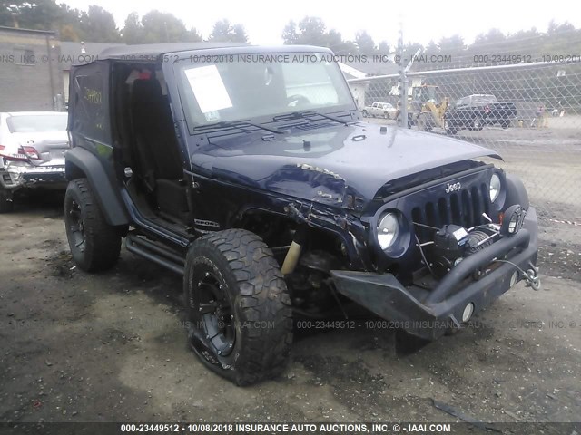 1C4AJWAG7DL610207 - 2013 JEEP WRANGLER SPORT Dark Blue photo 1