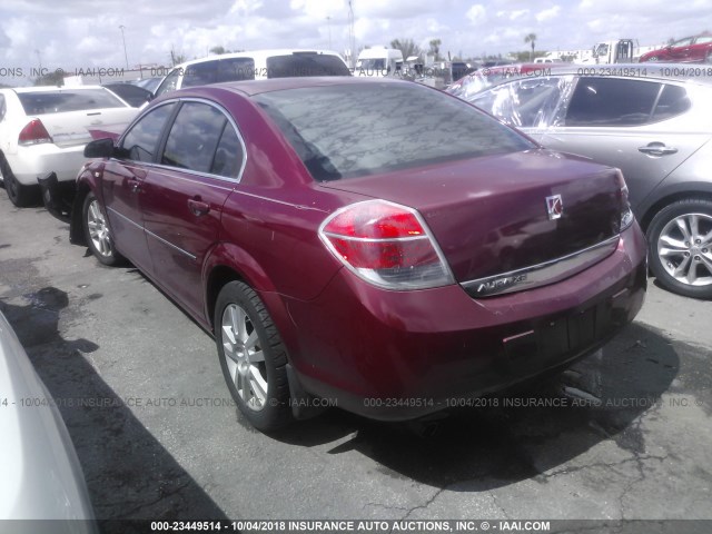 1G8ZS57N57F168248 - 2007 SATURN AURA XE RED photo 3