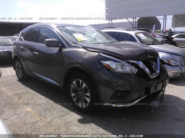 5N1AZ2MG8FN290945 - 2015 NISSAN MURANO S/SL/SV/PLATINUM BROWN photo 1