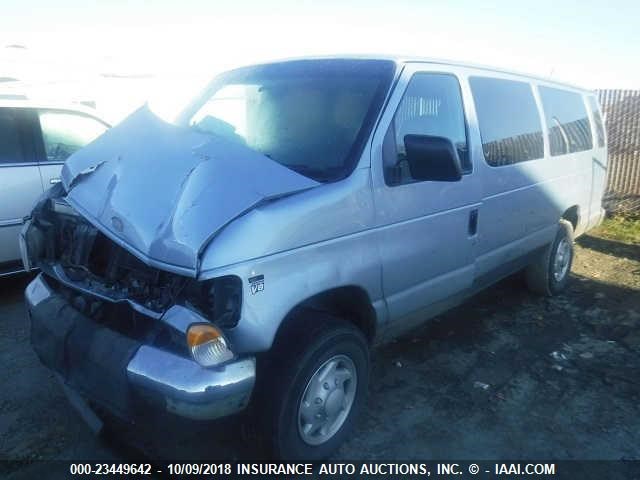 1FBSS31L9XHB14737 - 1999 FORD ECONOLINE E350 SUPER DUTY WAGON BLUE photo 2