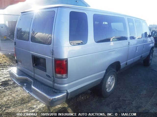 1FBSS31L9XHB14737 - 1999 FORD ECONOLINE E350 SUPER DUTY WAGON BLUE photo 4