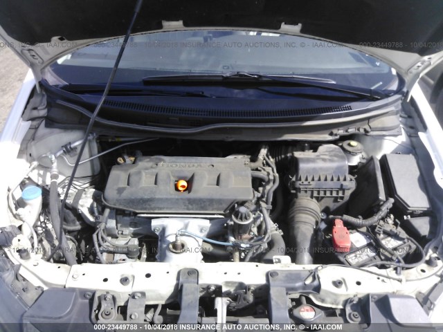 2HGFB2F94CH505028 - 2012 HONDA CIVIC EXL 白色 照片 10