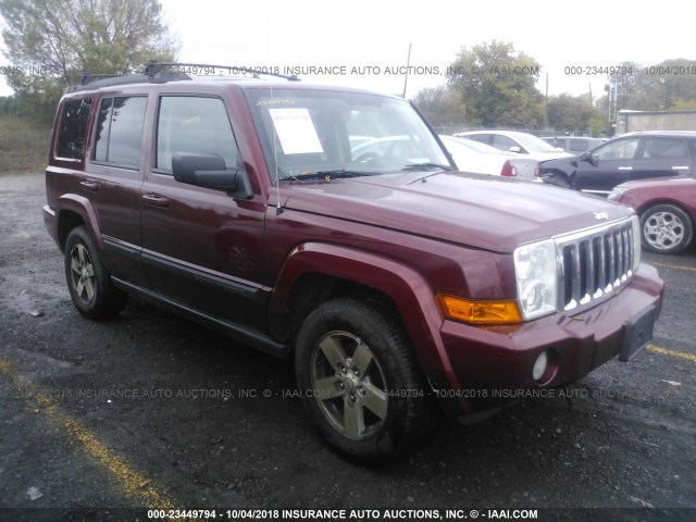 1J8HG48N08C155866 - 2008 JEEP COMMANDER SPORT მუქწითელი ფოტო 1