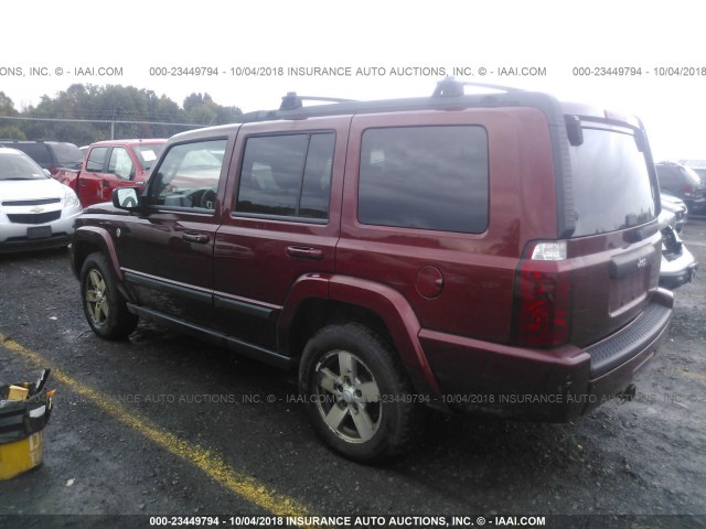 1J8HG48N08C155866 - 2008 JEEP COMMANDER SPORT მუქწითელი ფოტო 3