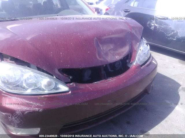 4T1BE30K65U399635 - 2005 TOYOTA CAMRY LE/XLE/SE MAROON photo 6