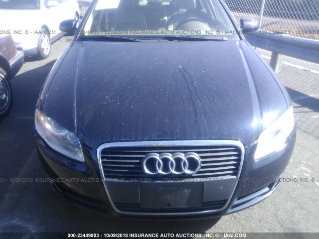 WAUAF78E07A089453 - 2007 AUDI A4 2/TURBO BLUE photo 6