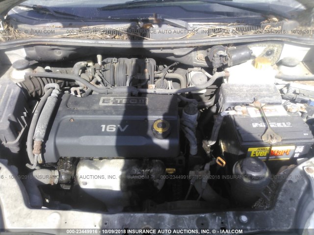 KL1TD66698B189142 - 2008 CHEVROLET AVEO LS SILVER photo 10