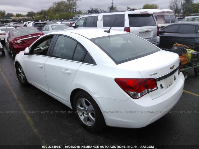 1G1PC5SB4E7131263 - 2014 CHEVROLET CRUZE LT WHITE photo 3