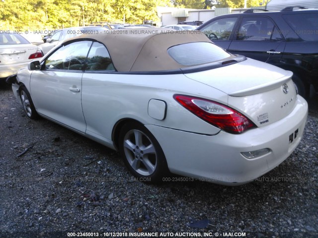 4T1FA38P28U150508 - 2008 TOYOTA CAMRY SOLARA SE/SLE/SPORT WHITE photo 3