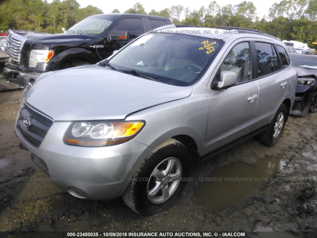 KM8SG13D27U128912 - 2007 HYUNDAI SANTA FE GLS SILVER photo 2