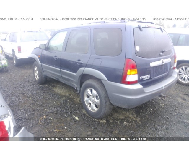 4F2CU09172KM40902 - 2002 MAZDA TRIBUTE LX/ES 蓝色 照片 3