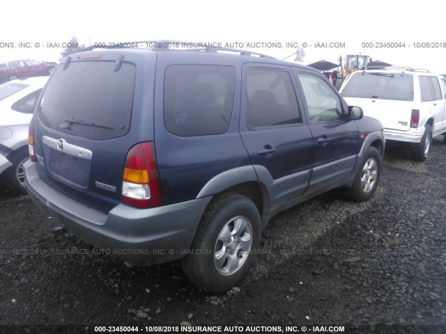 4F2CU09172KM40902 - 2002 MAZDA TRIBUTE LX/ES 蓝色 照片 4