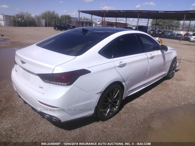 KMHGN4JB7JU222967 - 2018 HYUNDAI GENESIS WHITE photo 4