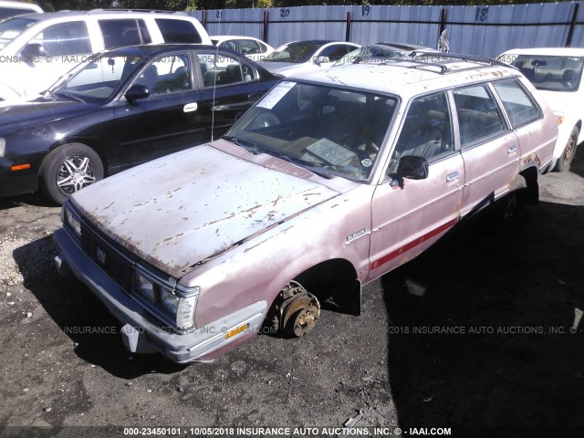 JF2AM53B3EE440938 - 1984 SUBARU GL 4WD MAROON photo 2