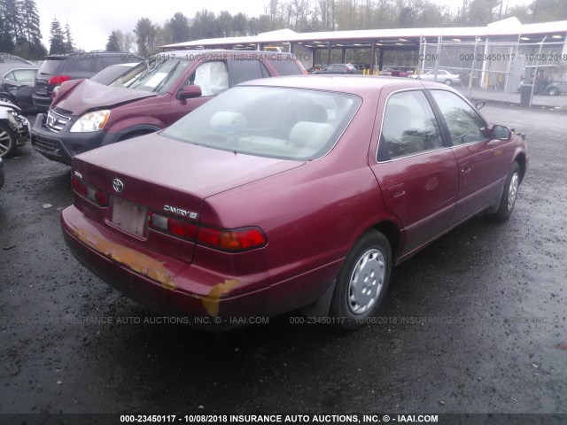 JT2BG22K4W0177280 - 1998 TOYOTA CAMRY CE/LE/XLE RED photo 4