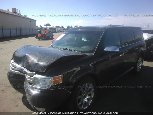 2FMGK5DC0BBD27800 - 2011 FORD FLEX LIMITED BLACK photo 2