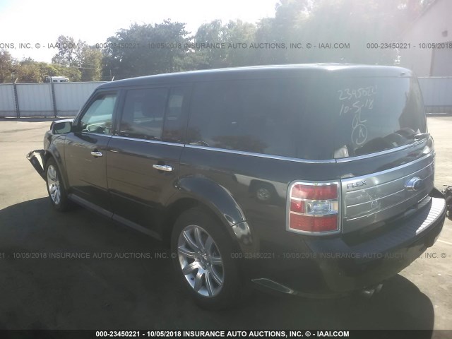 2FMGK5DC0BBD27800 - 2011 FORD FLEX LIMITED BLACK photo 3