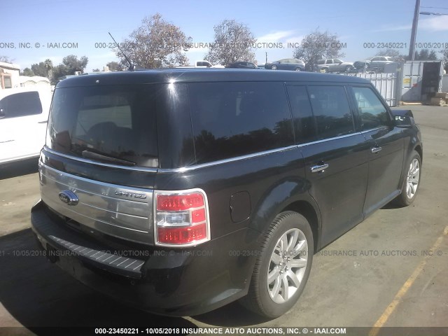 2FMGK5DC0BBD27800 - 2011 FORD FLEX LIMITED BLACK photo 4