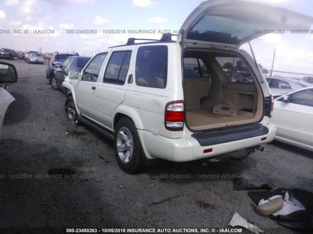 JN8DR09X62W662712 - 2002 NISSAN PATHFINDER LE/SE WHITE photo 3